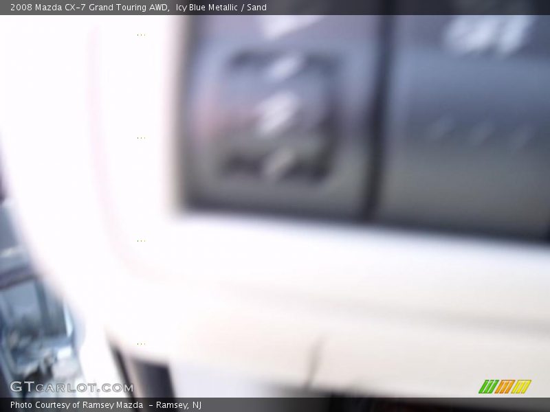 Icy Blue Metallic / Sand 2008 Mazda CX-7 Grand Touring AWD