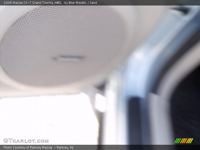 Icy Blue Metallic / Sand 2008 Mazda CX-7 Grand Touring AWD