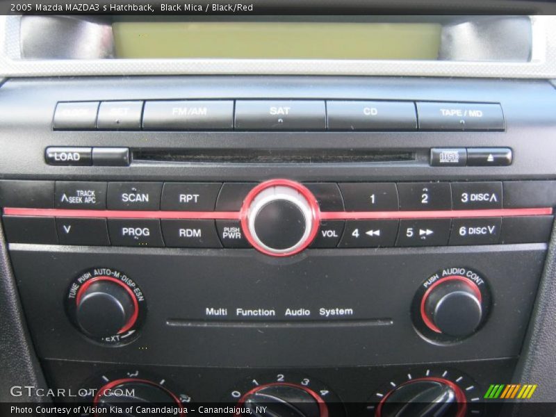 Black Mica / Black/Red 2005 Mazda MAZDA3 s Hatchback