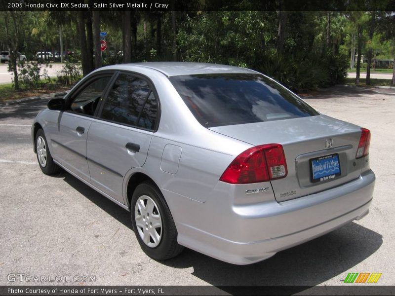 Satin Silver Metallic / Gray 2005 Honda Civic DX Sedan