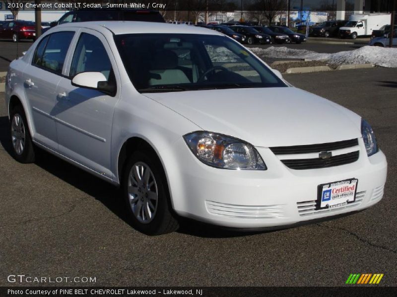 Summit White / Gray 2010 Chevrolet Cobalt LT Sedan