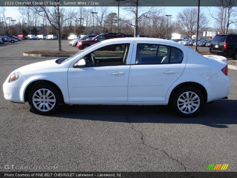 Summit White / Gray 2010 Chevrolet Cobalt LT Sedan
