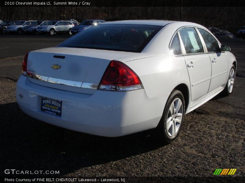 Summit White / Gray 2010 Chevrolet Impala LS