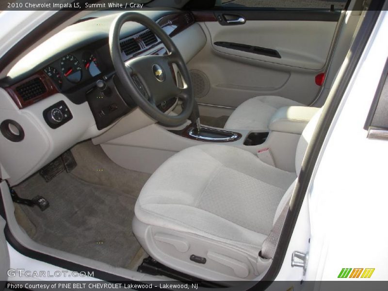 Summit White / Gray 2010 Chevrolet Impala LS