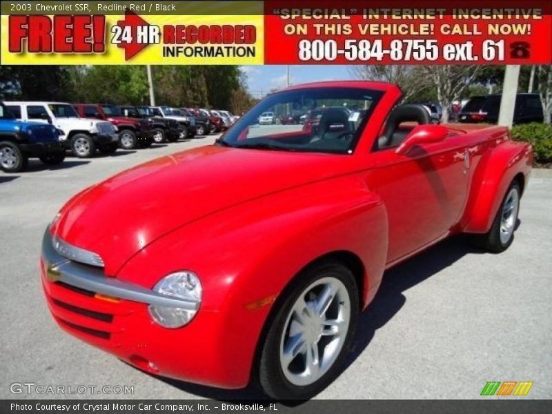 Redline Red / Black 2003 Chevrolet SSR
