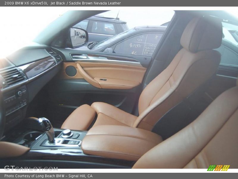Jet Black / Saddle Brown Nevada Leather 2009 BMW X6 xDrive50i