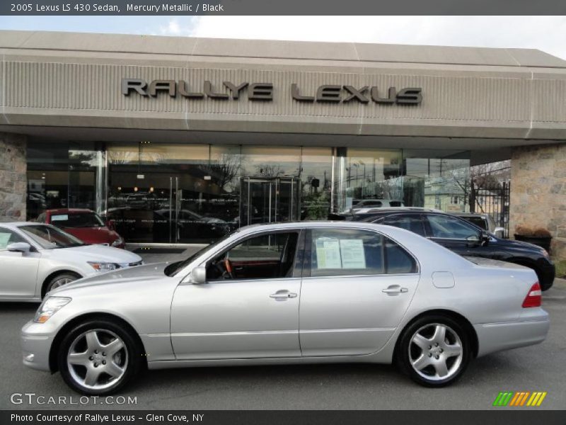 Mercury Metallic / Black 2005 Lexus LS 430 Sedan