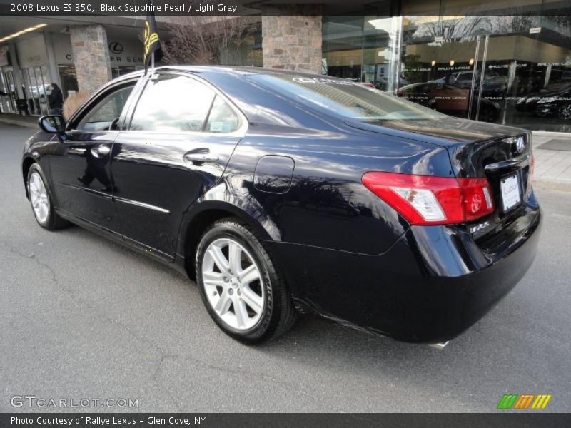 Black Sapphire Pearl / Light Gray 2008 Lexus ES 350