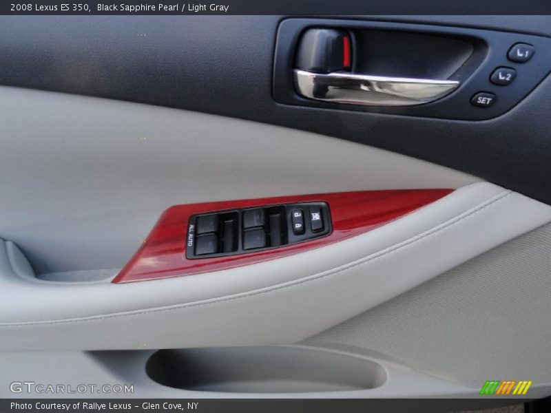 Black Sapphire Pearl / Light Gray 2008 Lexus ES 350