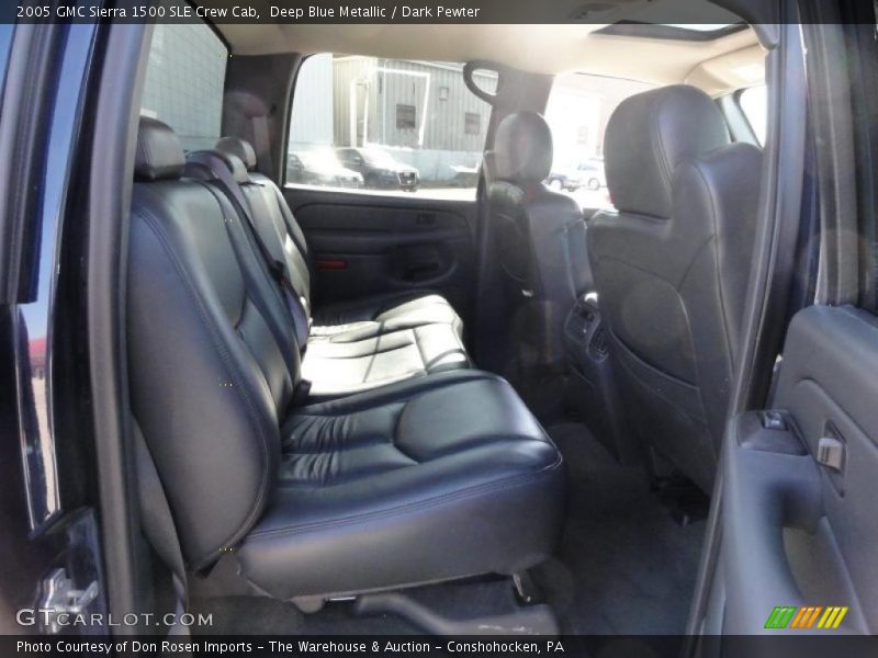 Deep Blue Metallic / Dark Pewter 2005 GMC Sierra 1500 SLE Crew Cab