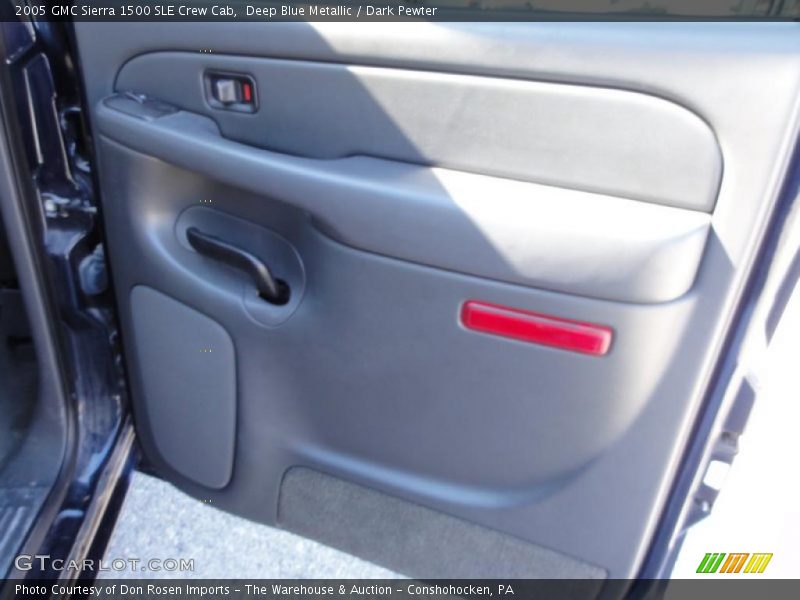 Deep Blue Metallic / Dark Pewter 2005 GMC Sierra 1500 SLE Crew Cab