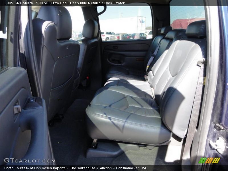 Deep Blue Metallic / Dark Pewter 2005 GMC Sierra 1500 SLE Crew Cab