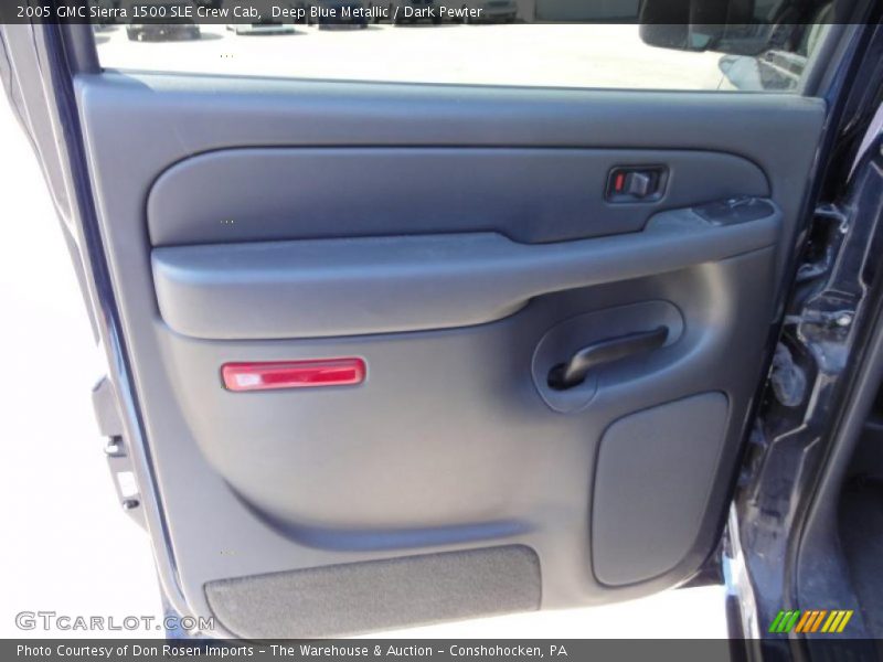 Deep Blue Metallic / Dark Pewter 2005 GMC Sierra 1500 SLE Crew Cab