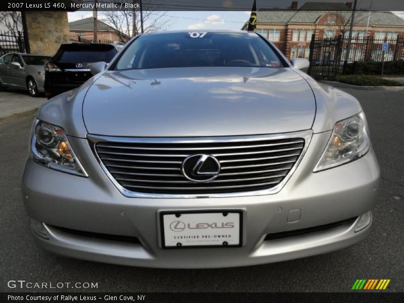 Mercury Metallic / Black 2007 Lexus LS 460