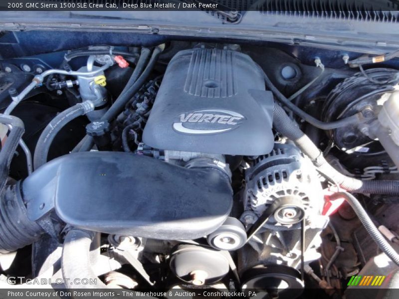  2005 Sierra 1500 SLE Crew Cab Engine - 5.3 Liter OHV 16-Valve Vortec V8