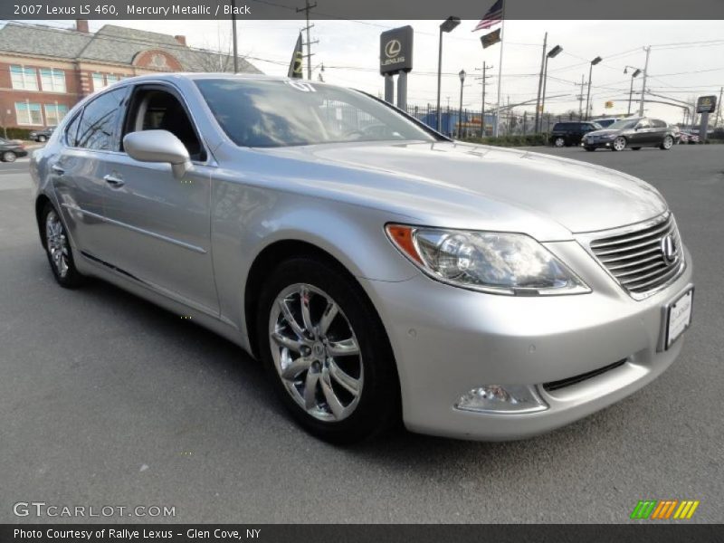 Mercury Metallic / Black 2007 Lexus LS 460