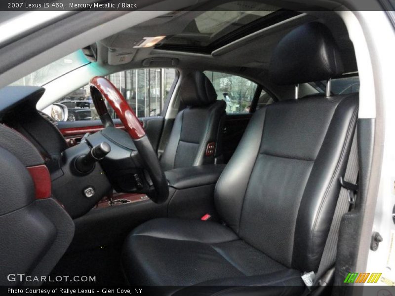 Mercury Metallic / Black 2007 Lexus LS 460