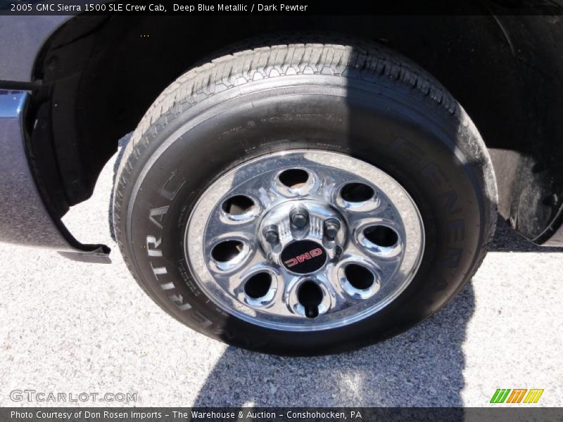 Deep Blue Metallic / Dark Pewter 2005 GMC Sierra 1500 SLE Crew Cab