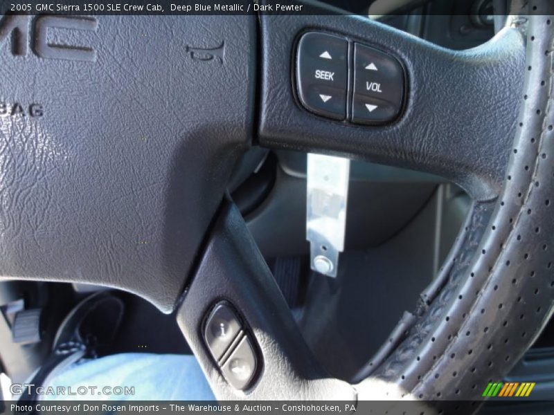 Deep Blue Metallic / Dark Pewter 2005 GMC Sierra 1500 SLE Crew Cab