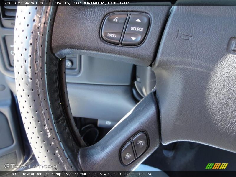 Deep Blue Metallic / Dark Pewter 2005 GMC Sierra 1500 SLE Crew Cab