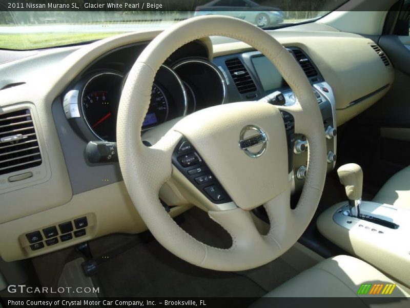 Glacier White Pearl / Beige 2011 Nissan Murano SL