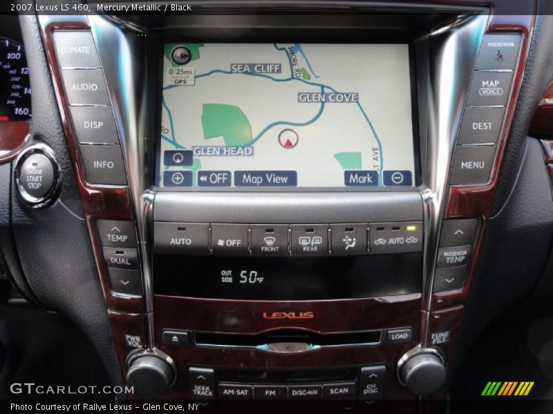Mercury Metallic / Black 2007 Lexus LS 460