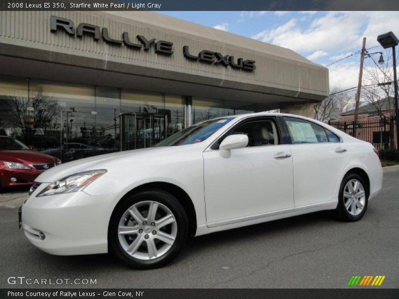 Starfire White Pearl / Light Gray 2008 Lexus ES 350