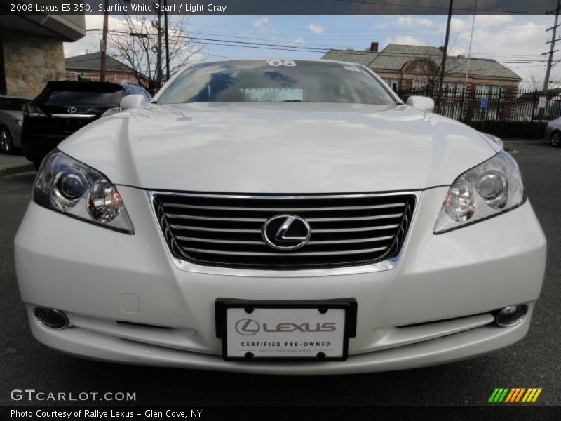 Starfire White Pearl / Light Gray 2008 Lexus ES 350