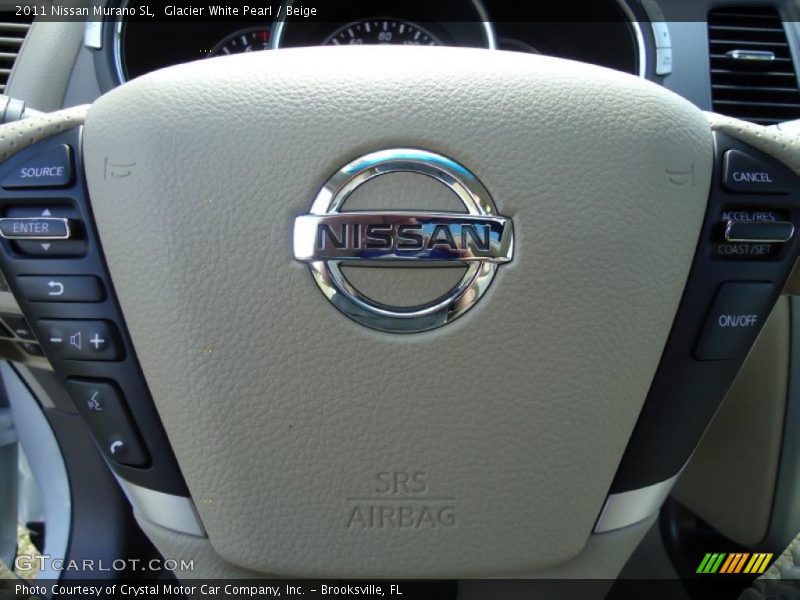 Glacier White Pearl / Beige 2011 Nissan Murano SL