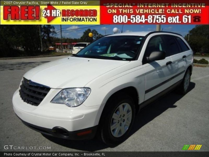 Stone White / Pastel Slate Gray 2007 Chrysler Pacifica