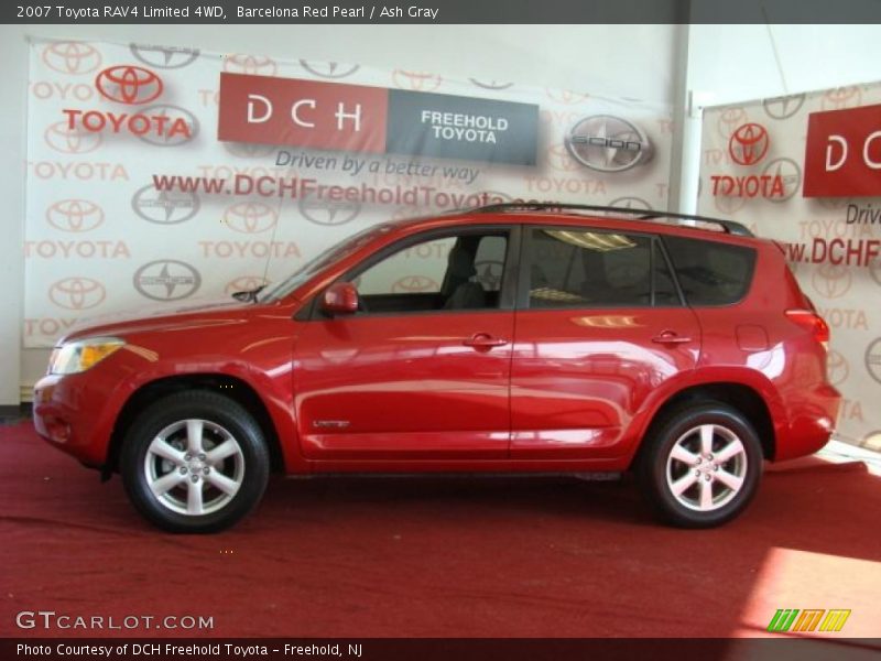 Barcelona Red Pearl / Ash Gray 2007 Toyota RAV4 Limited 4WD