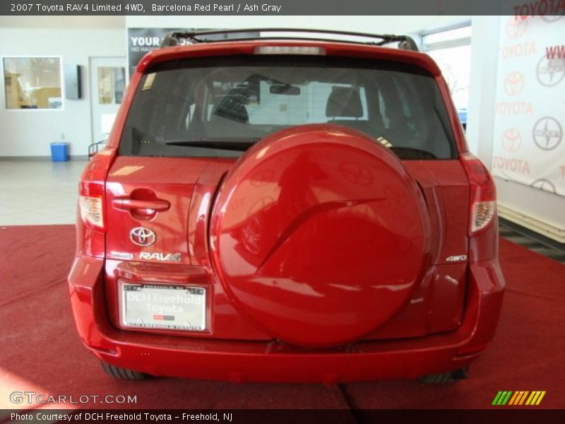Barcelona Red Pearl / Ash Gray 2007 Toyota RAV4 Limited 4WD