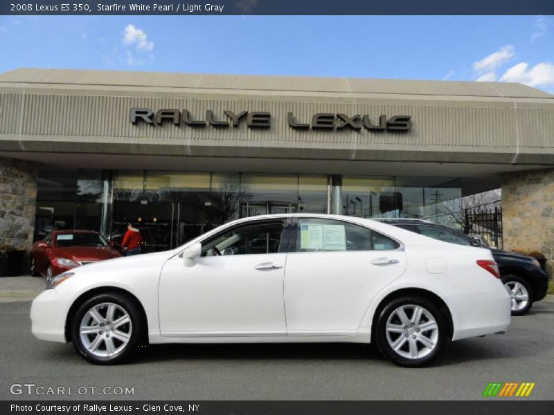 Starfire White Pearl / Light Gray 2008 Lexus ES 350