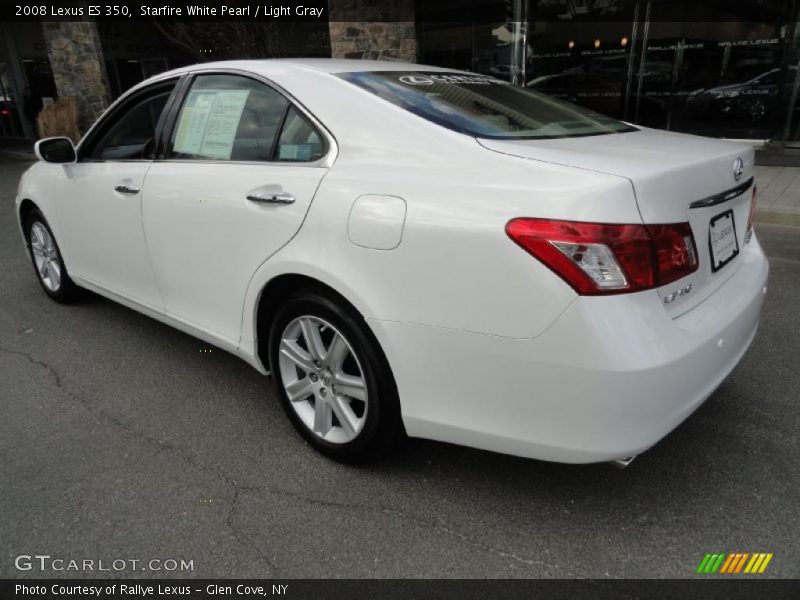 Starfire White Pearl / Light Gray 2008 Lexus ES 350