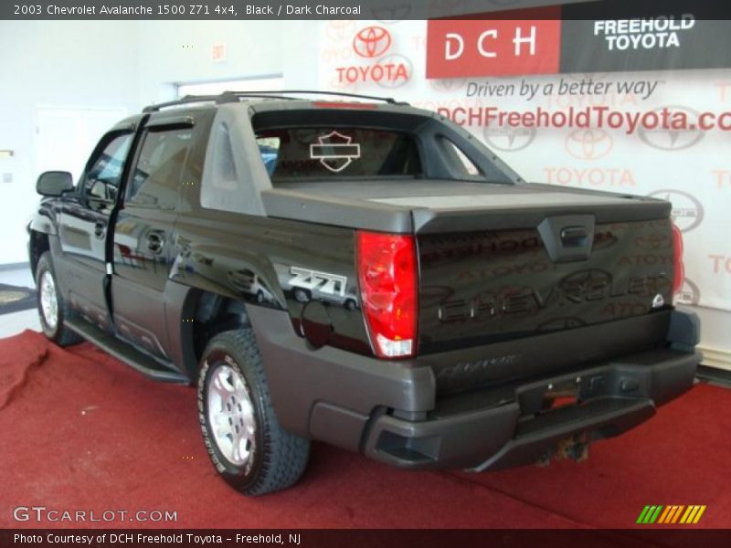 Black / Dark Charcoal 2003 Chevrolet Avalanche 1500 Z71 4x4