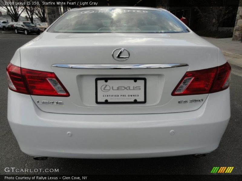 Starfire White Pearl / Light Gray 2008 Lexus ES 350