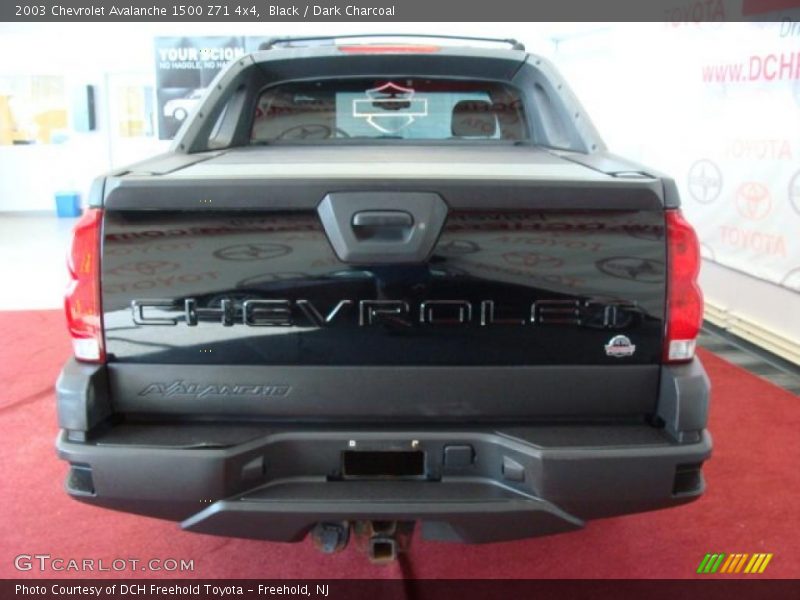 Black / Dark Charcoal 2003 Chevrolet Avalanche 1500 Z71 4x4