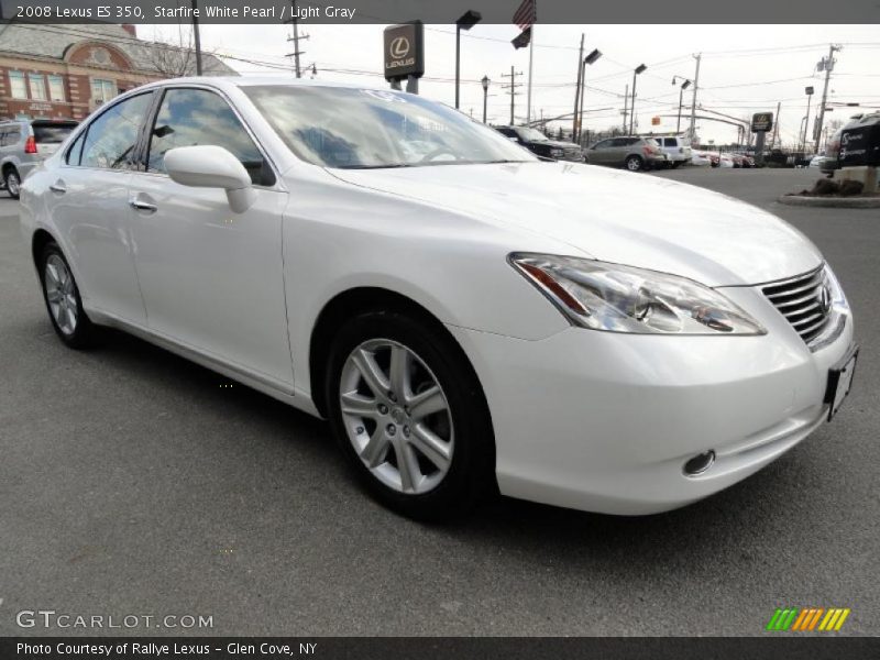 Starfire White Pearl / Light Gray 2008 Lexus ES 350