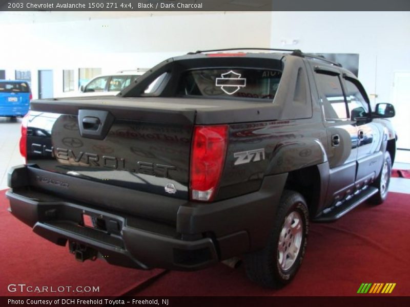 Black / Dark Charcoal 2003 Chevrolet Avalanche 1500 Z71 4x4