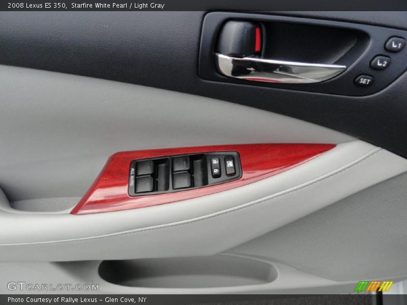 Starfire White Pearl / Light Gray 2008 Lexus ES 350
