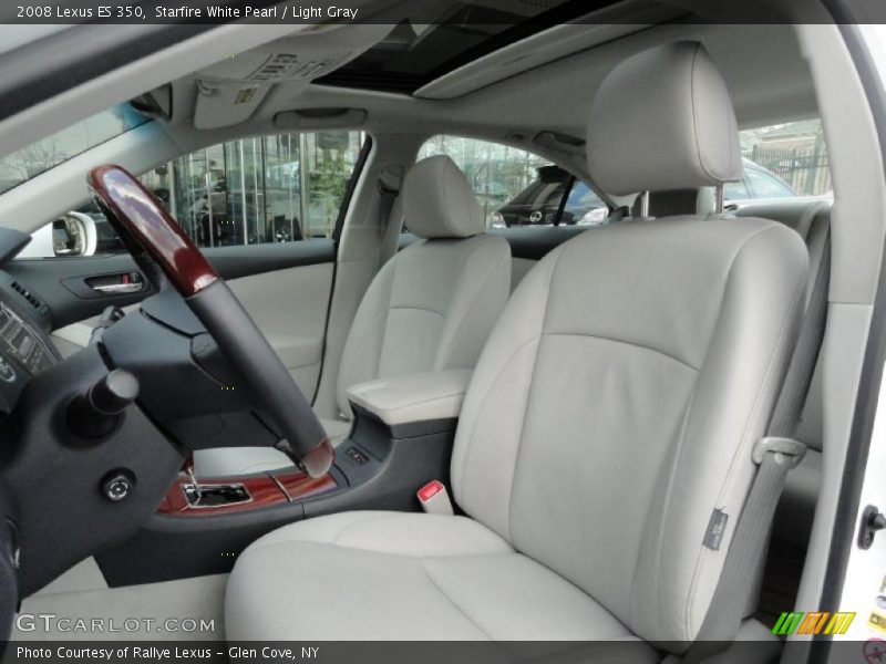 Starfire White Pearl / Light Gray 2008 Lexus ES 350