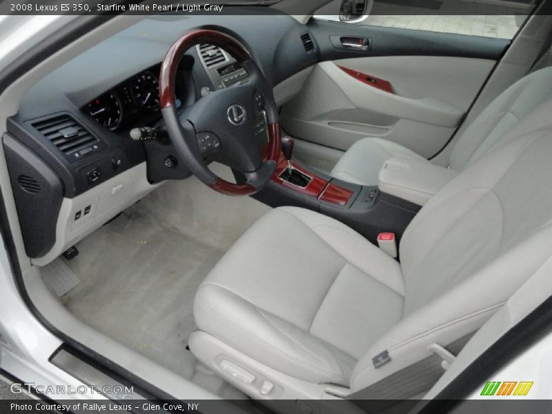 Starfire White Pearl / Light Gray 2008 Lexus ES 350