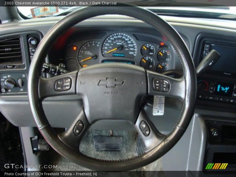 Black / Dark Charcoal 2003 Chevrolet Avalanche 1500 Z71 4x4