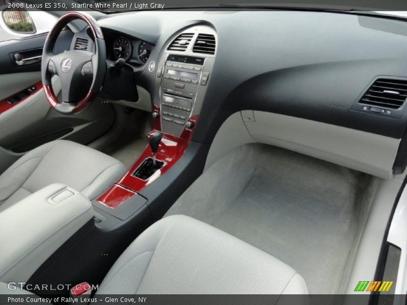 Starfire White Pearl / Light Gray 2008 Lexus ES 350