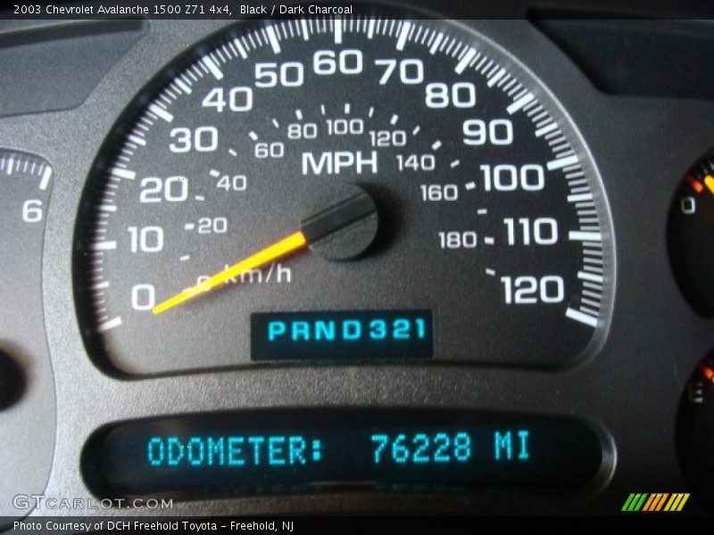 Black / Dark Charcoal 2003 Chevrolet Avalanche 1500 Z71 4x4
