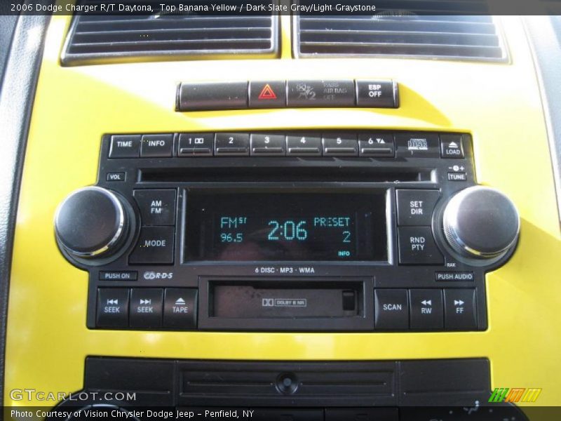 Top Banana Yellow / Dark Slate Gray/Light Graystone 2006 Dodge Charger R/T Daytona