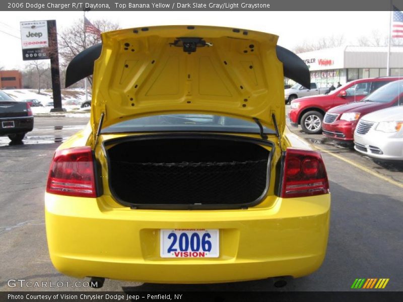Top Banana Yellow / Dark Slate Gray/Light Graystone 2006 Dodge Charger R/T Daytona