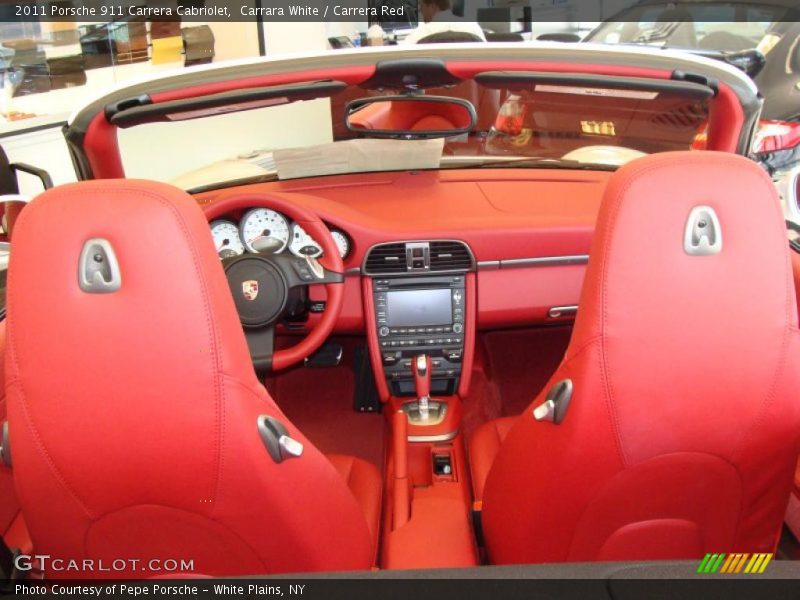 Carrara White / Carrera Red 2011 Porsche 911 Carrera Cabriolet