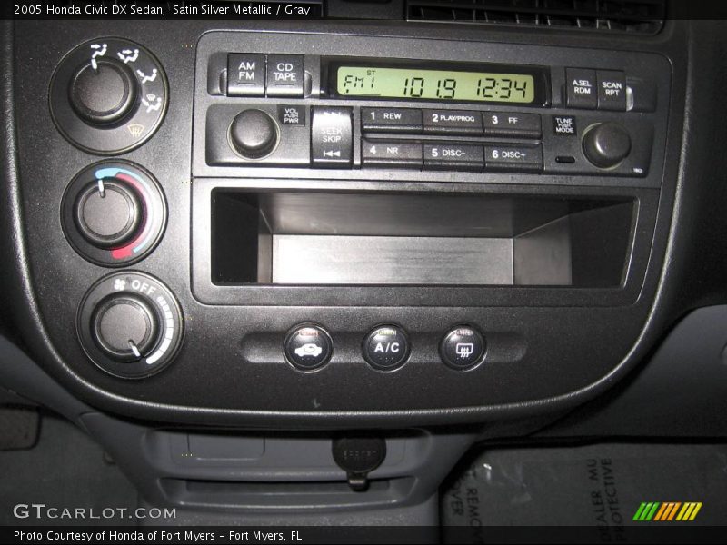 Satin Silver Metallic / Gray 2005 Honda Civic DX Sedan