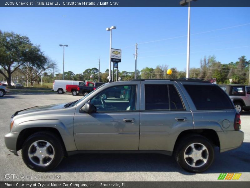 Graystone Metallic / Light Gray 2008 Chevrolet TrailBlazer LT